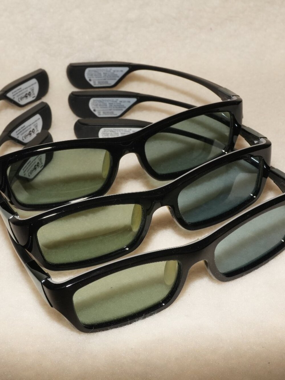 Lot of 3 3D Active Glasses Samsung Model SSG-3300GR Black Rechargable EUC  This